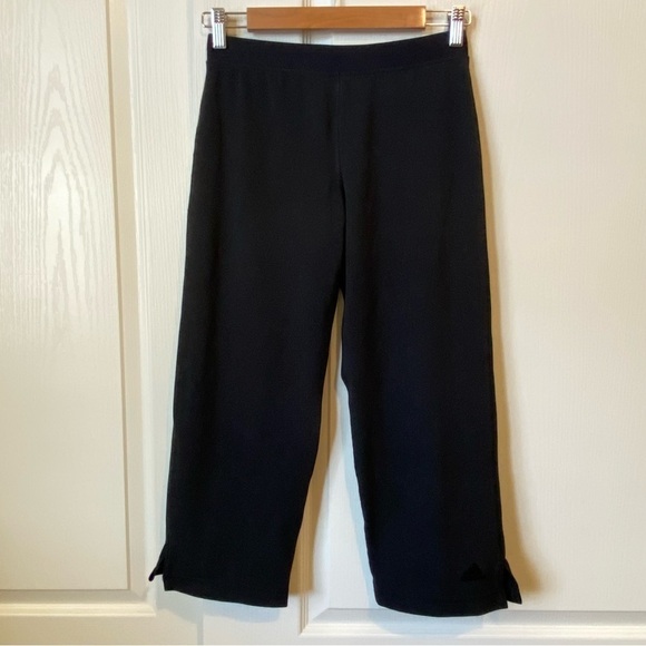Adidas Climalite Wide Leg Cropped Capris Medium - Picture 10 of 16